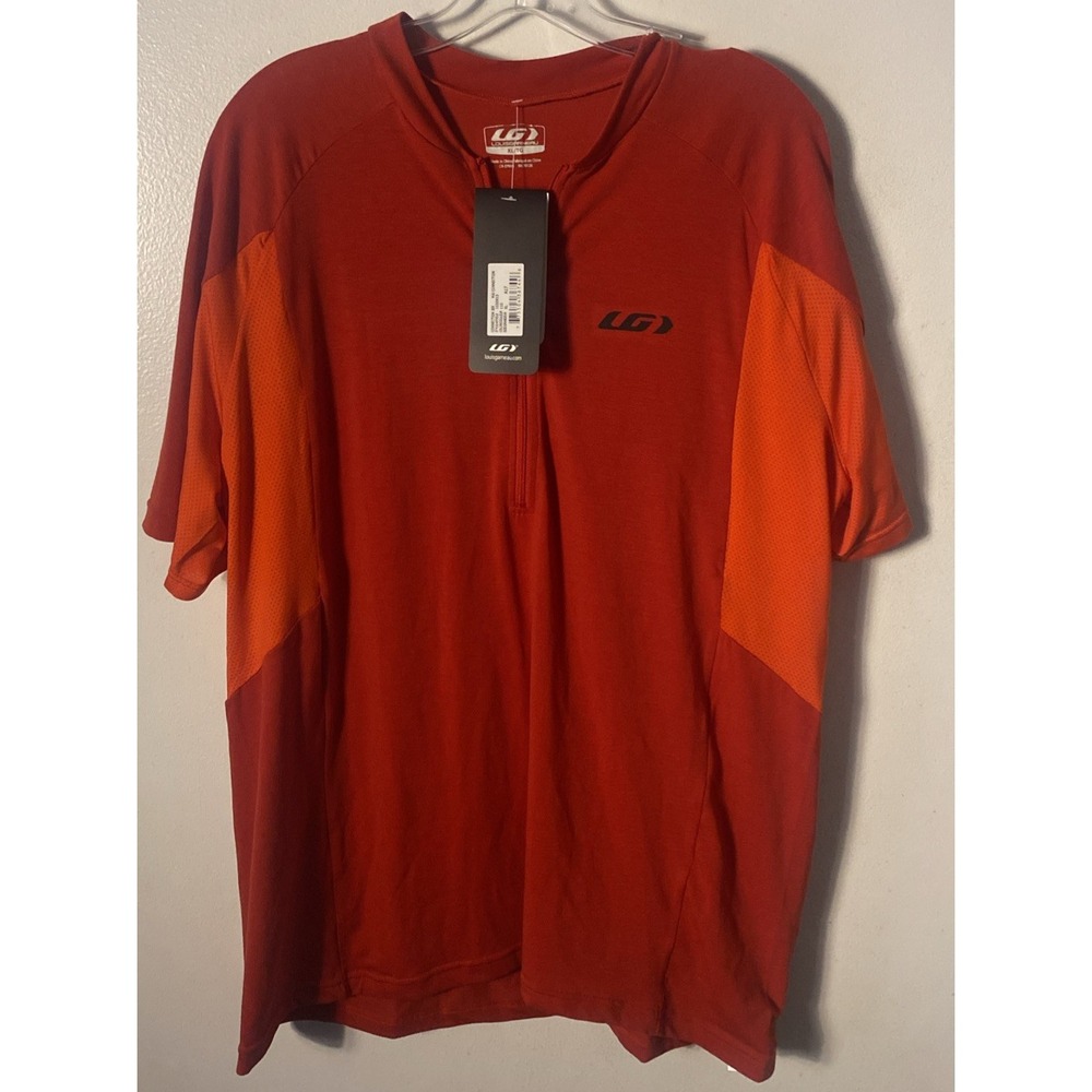 Louis Garneau 2018 Connection Cycling Jersey Sz XL Red Short Sleeve